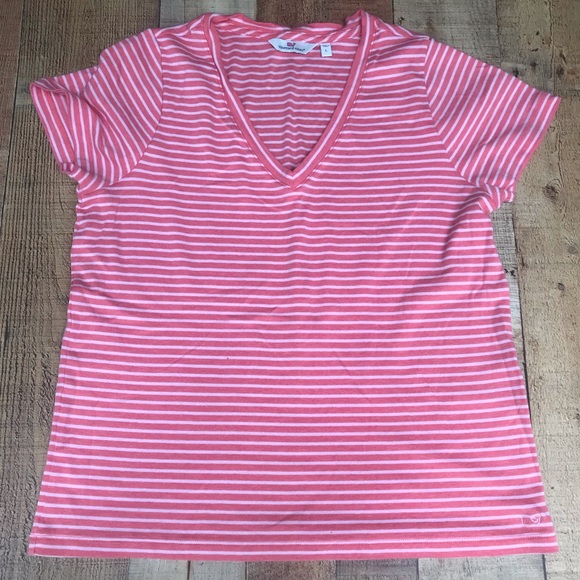 Vineyard Vines Tops - Woman’s Vineyard vines VNeck Striped TSHIRT